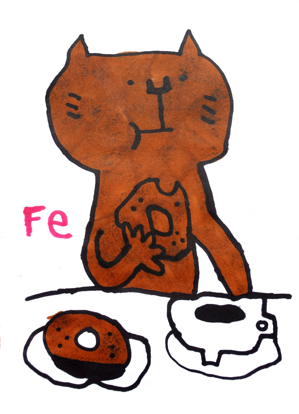 Fe画伯「ネコ2」