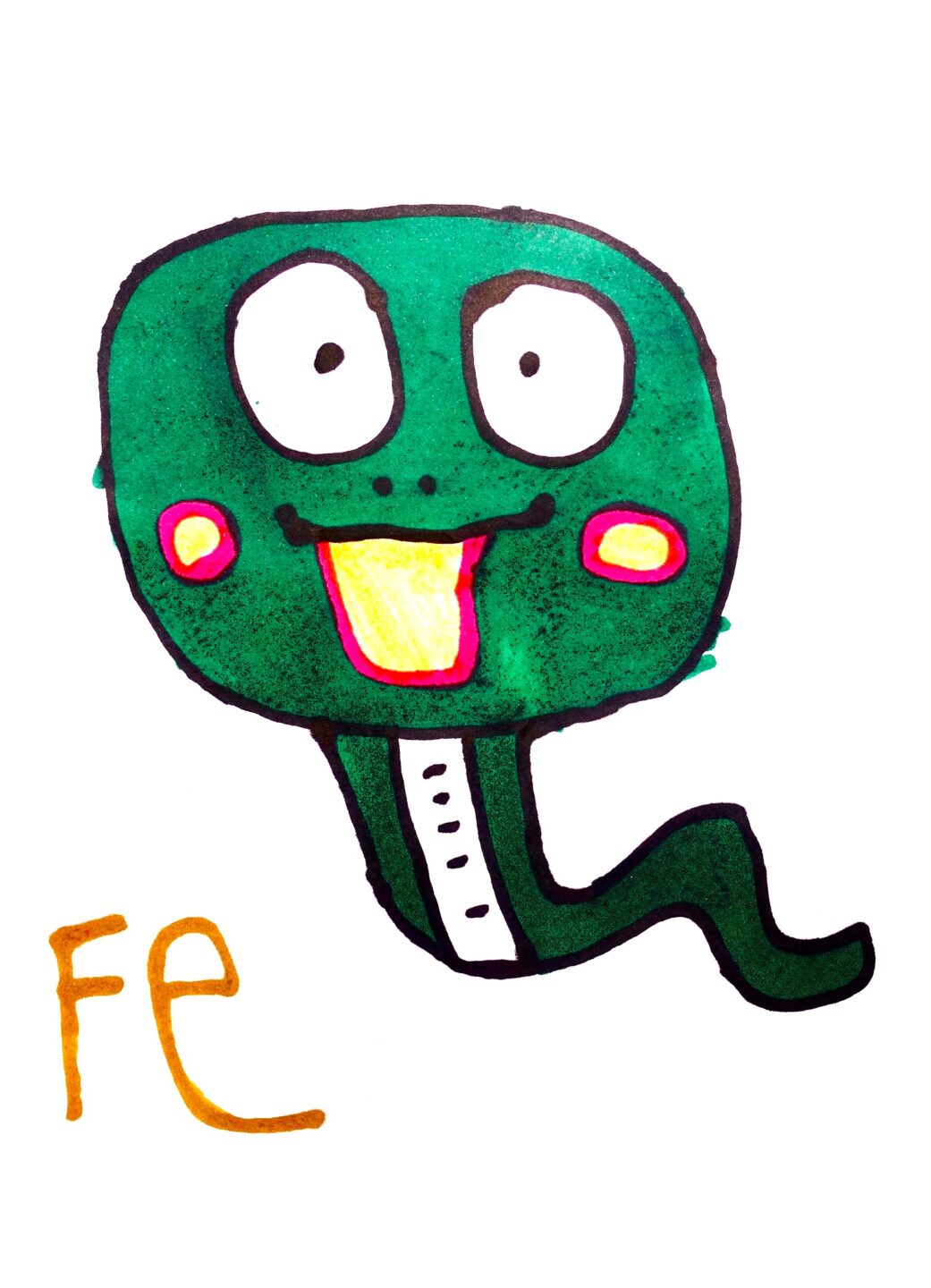 石井 鉄兵(Fe画伯) 「ヘビ1」