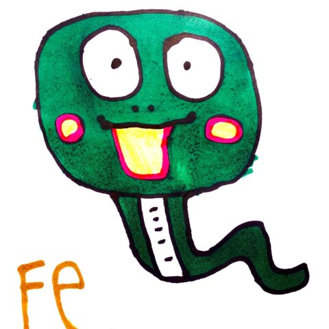 石井 鉄兵(Fe画伯) 「ヘビ1」