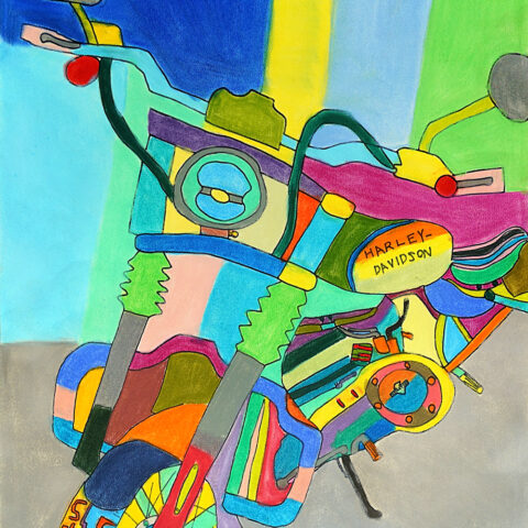 杉本 英司「カラフルハーレー」