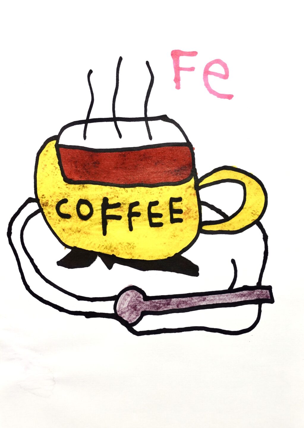 石井 鉄兵(Fe画伯) 「coffee 1」