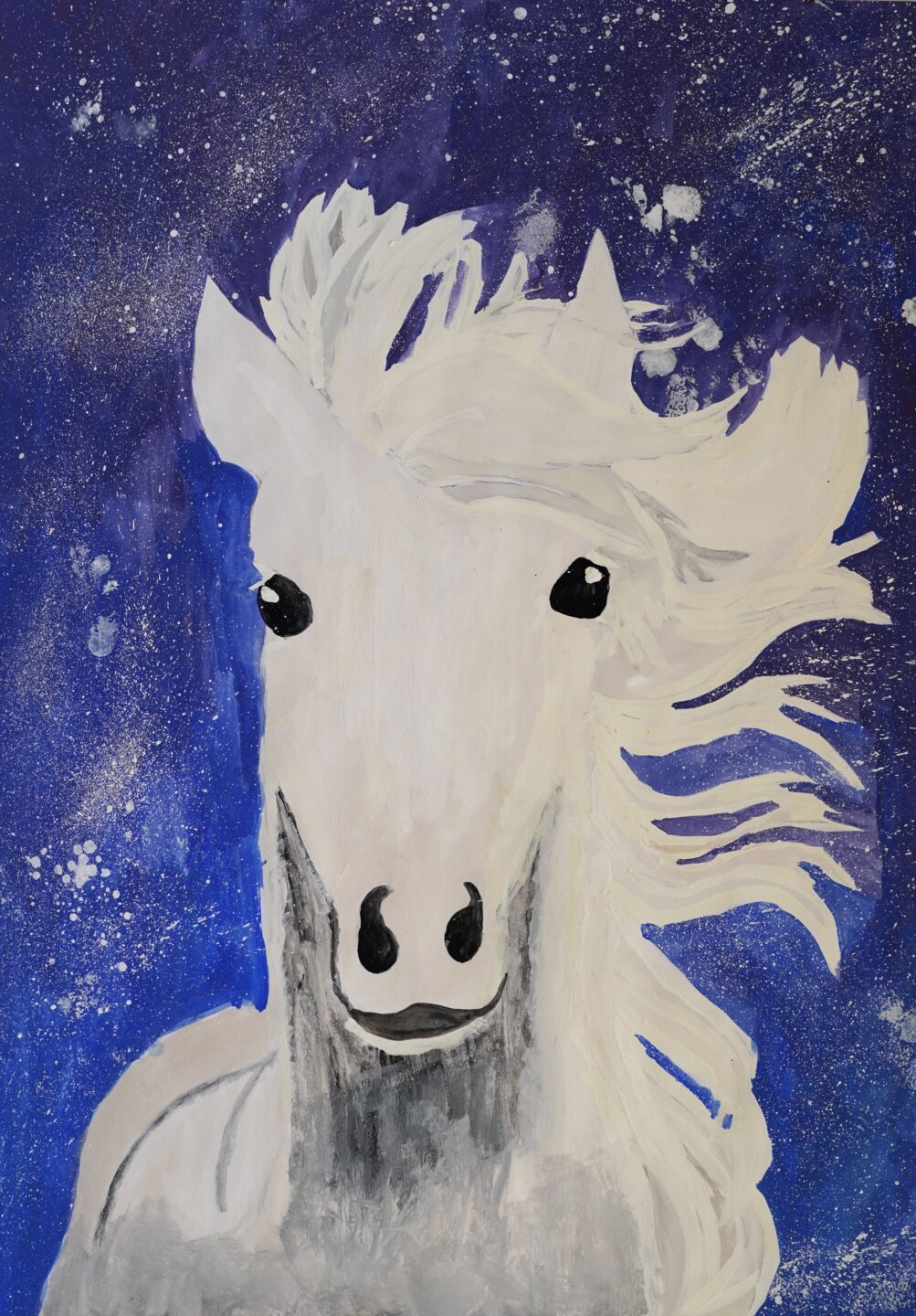 影山 桃花「夜空を駆ける白馬」