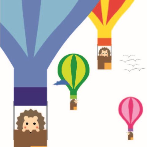 西尾 亜加梨「気球のハリネズミ」