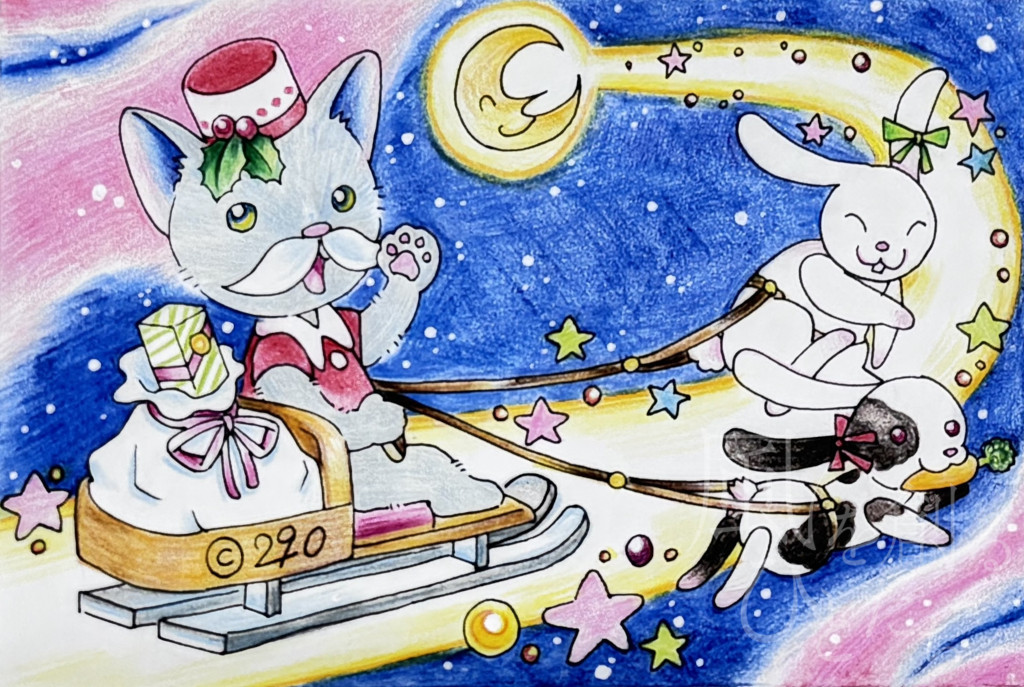 福丸 ぽち「ネコサンタ」