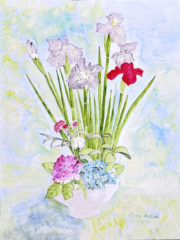 鈴木 徹「あやめ」 | ふじのくに障がい者芸術ポータルサイト Findart