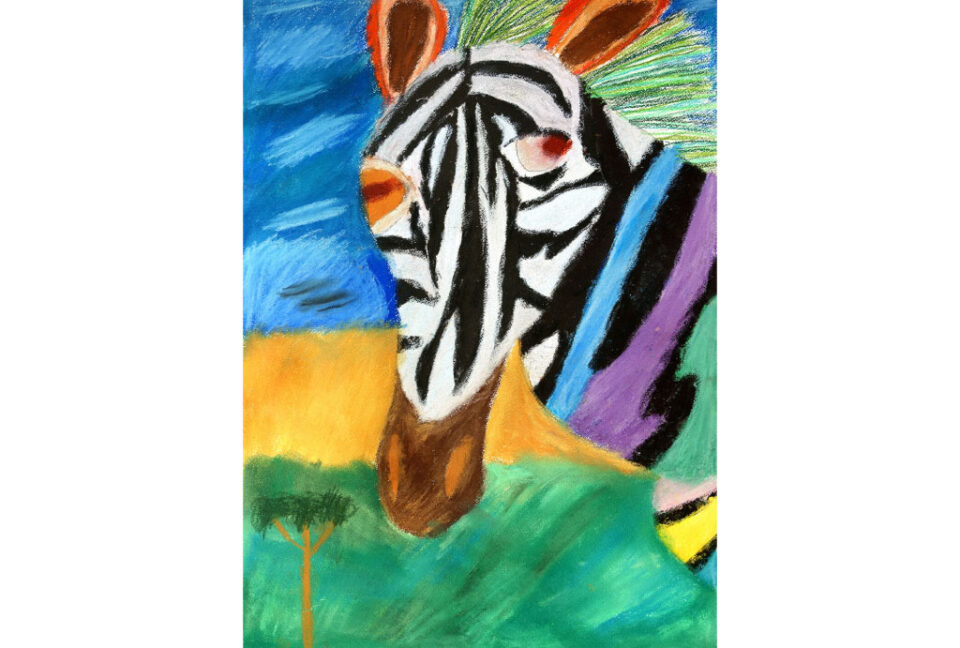 「草原のしまうま」