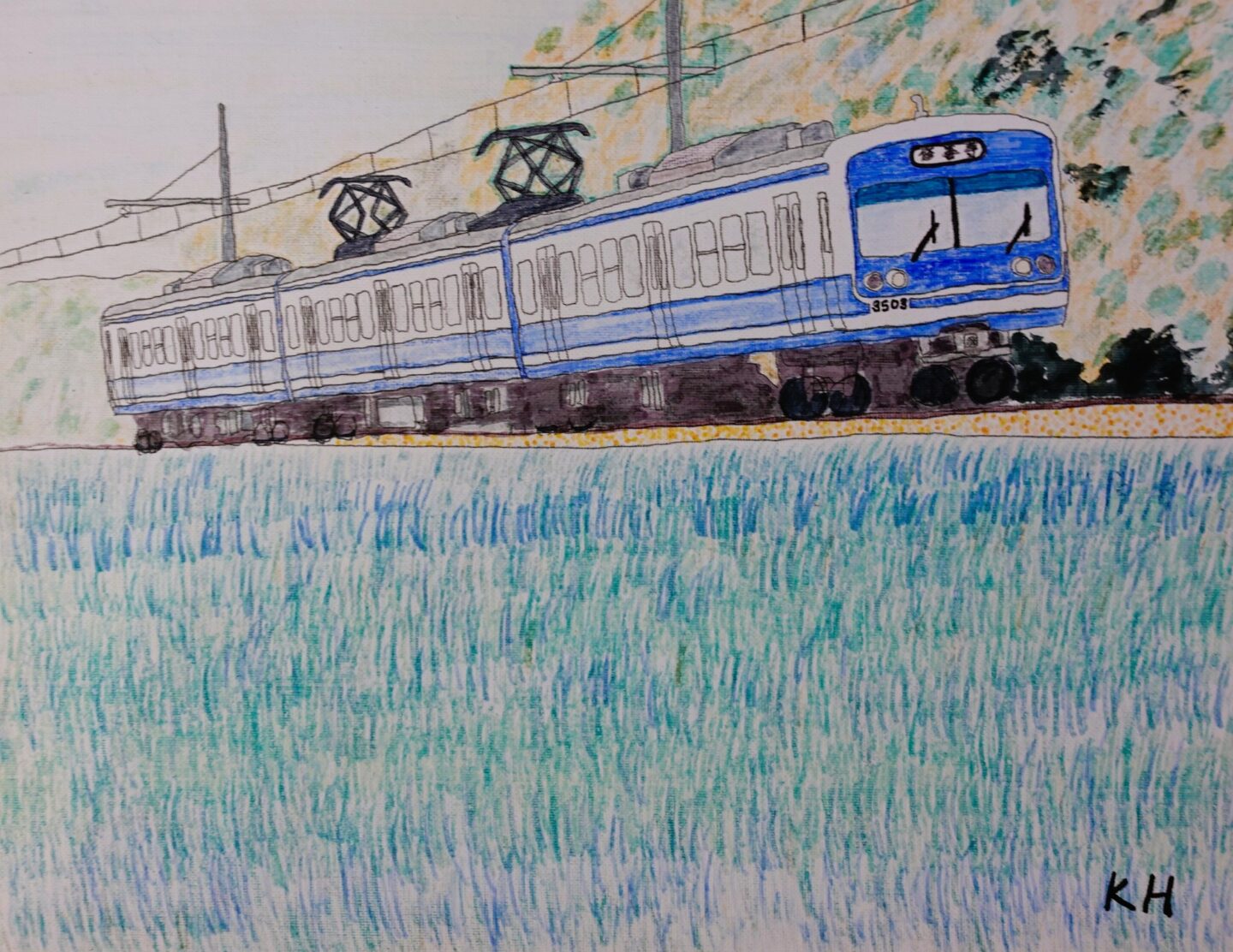 原 昂佑「海岸線を走る黒船電車」