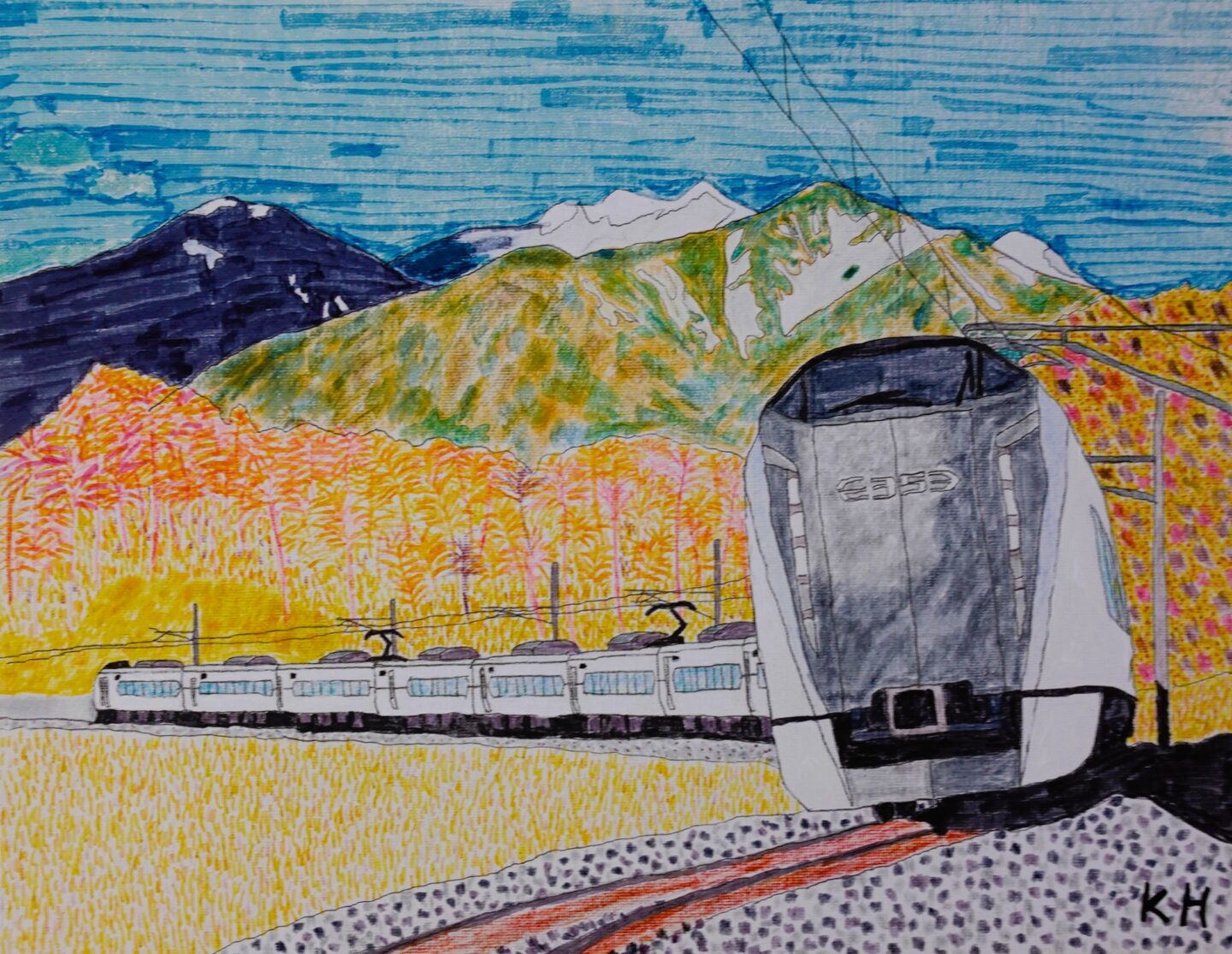 原 昂佑「長～い列車特急あずさ」