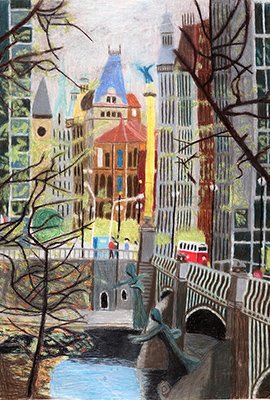 西館３階廊下01