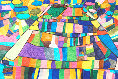 東館11〜12階　階段踊り場