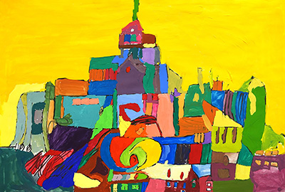 東館10〜11階階段踊り場