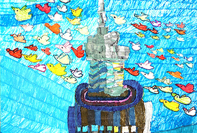 西館３階廊下01